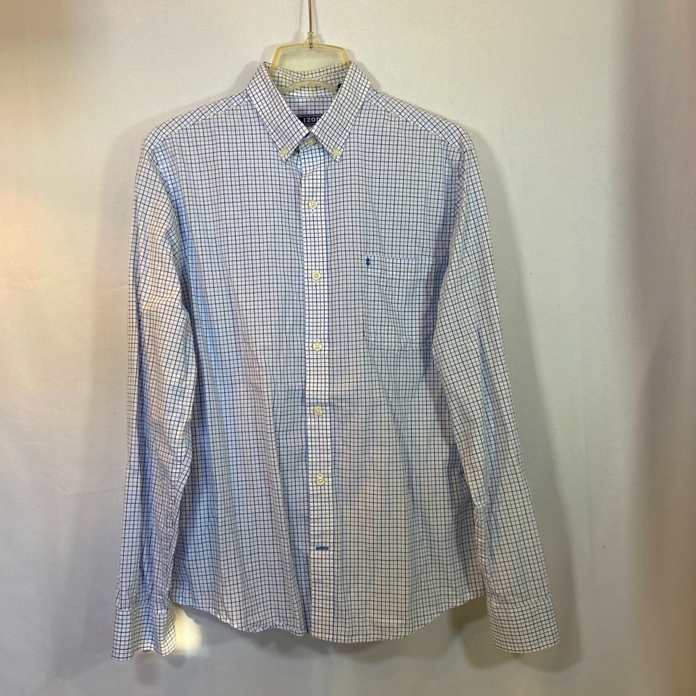 Men’ Medium Slim Fit Izod Dress Shirt